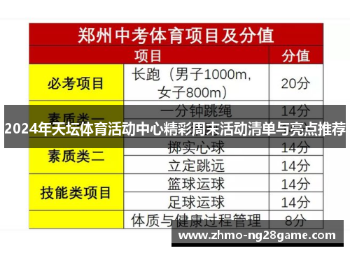 2024年天坛体育活动中心精彩周末活动清单与亮点推荐